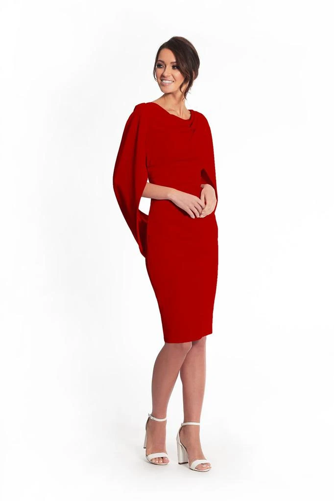 商品Betsy & Adam|Draped Back Long Sleeve Dress,价格¥1511,第3张图片详细描述