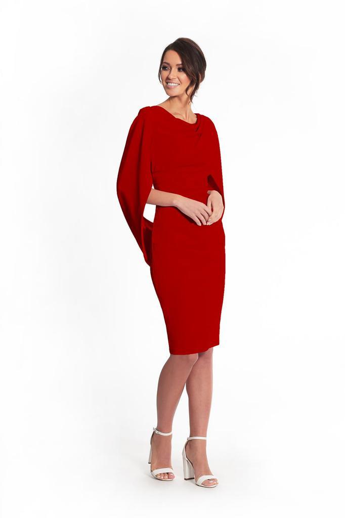 商品Betsy & Adam|Draped Back Long Sleeve Dress,价格¥1411,第5张图片详细描述