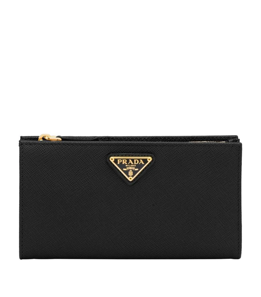 商品Prada|Large Saffiano Leather Bifold Wallet,价格¥7127,第1张图片