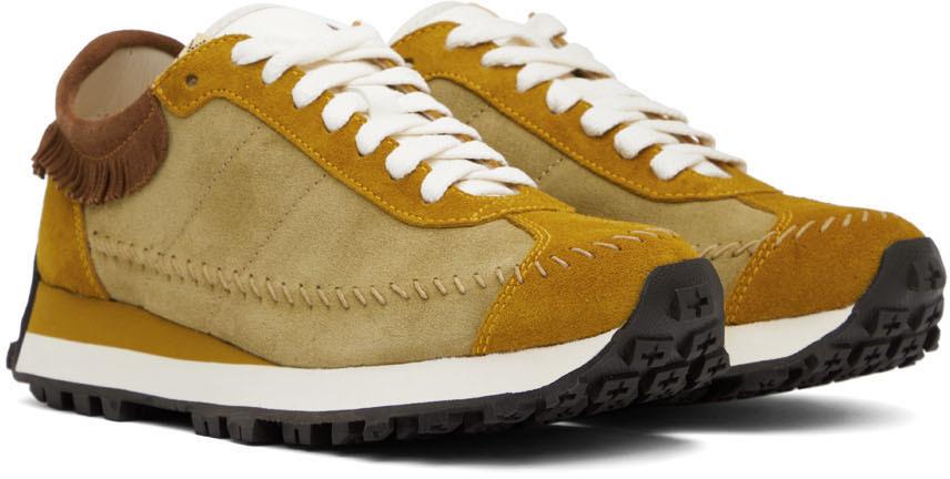 Yellow & Brown Walpi Runner Sneakers商品第4张图片规格展示