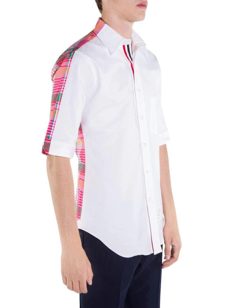 商品Thom Browne|Bicolor Med Cotton Button-Down Shirt,价格¥1653,第3张图片详细描述