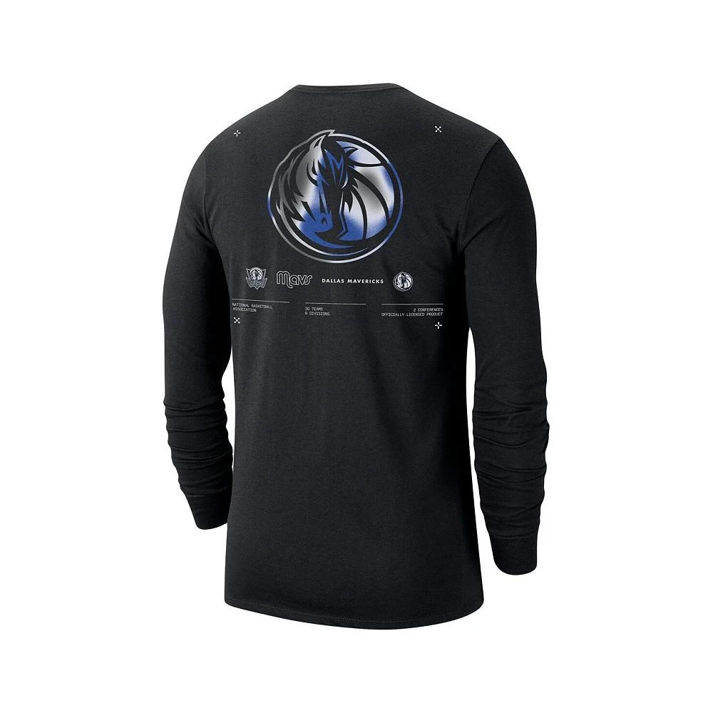 商品NIKE|Men's Black Dallas Mavericks Essential Air Traffic Control Long Sleeve T-shirt,价格¥314,第3张图片详细描述