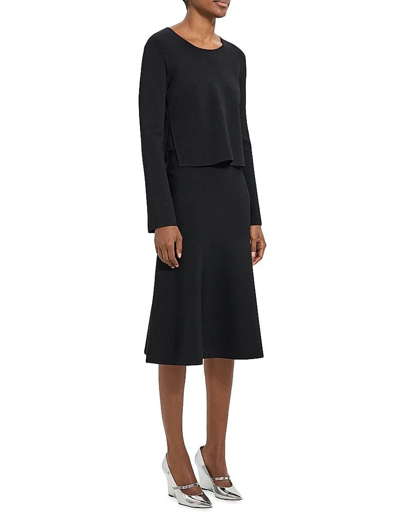 商品Theory|Layered Jersey Midi-Dress,价格¥1754,第4张图片详细描述