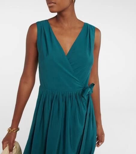 商品Vince|Wrap-front midi dress,价格¥2119,第4张图片详细描述