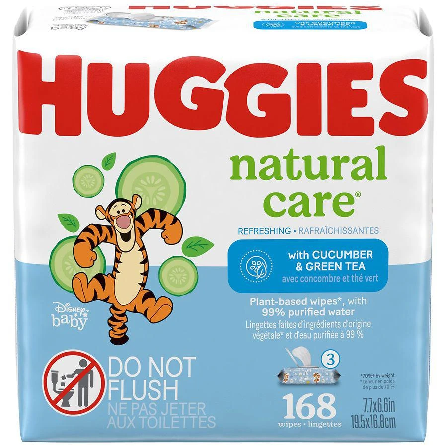 商品Huggies|Refreshing Baby Wipes Flip-Top Packs Cucumber & Green Tea,价格¥92,第1张图片