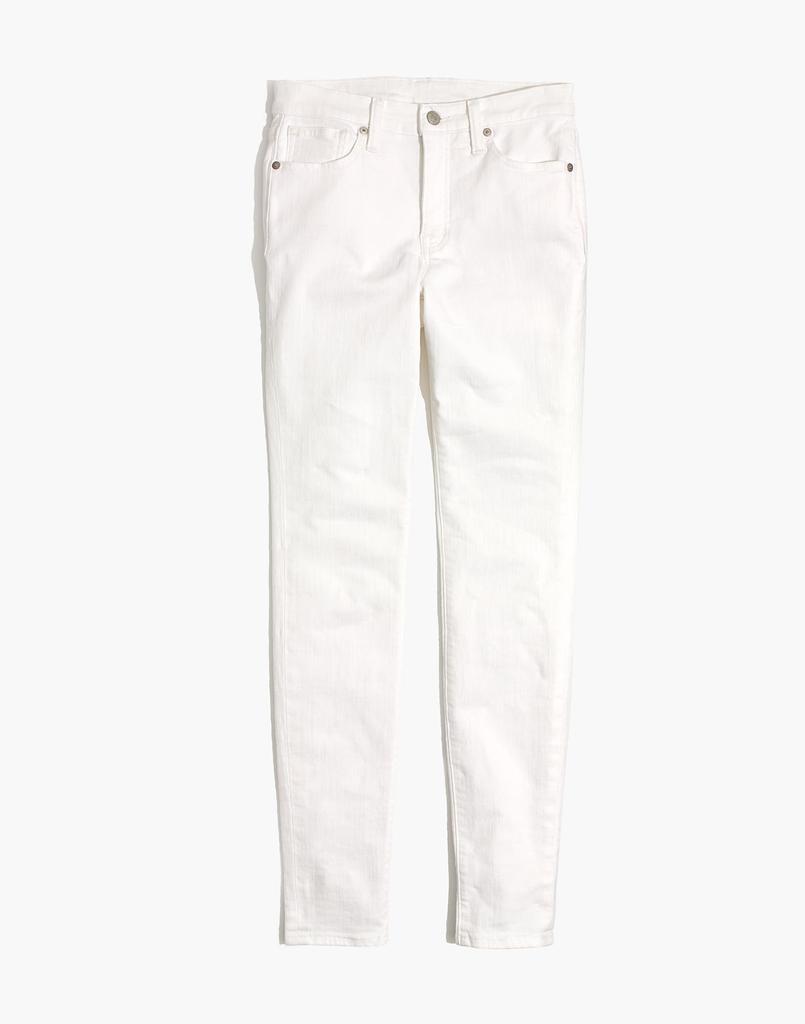 商品Madewell|9" 英寸高腰纯白牛仔裤,价格¥374,第7张图片详细描述