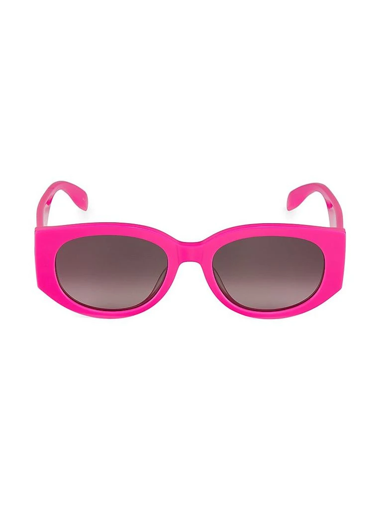 商品Alexander McQueen|Graffiti 54MM Rectangular Acetate Sunglasses,价格¥1909,第1张图片