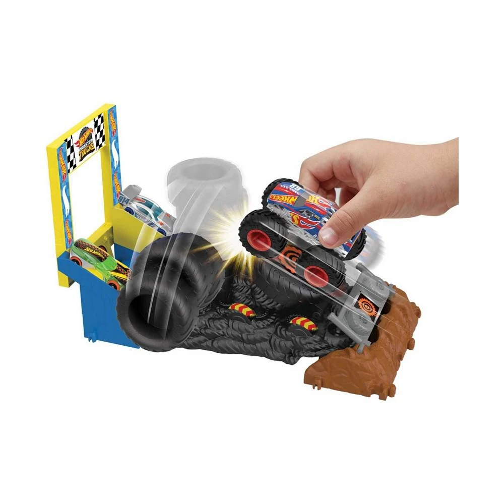 商品Hot Wheels|Monster Trucks Arena Smashers Race Ace Smash Race Challenge Playset,价格¥83,第2张图片详细描述