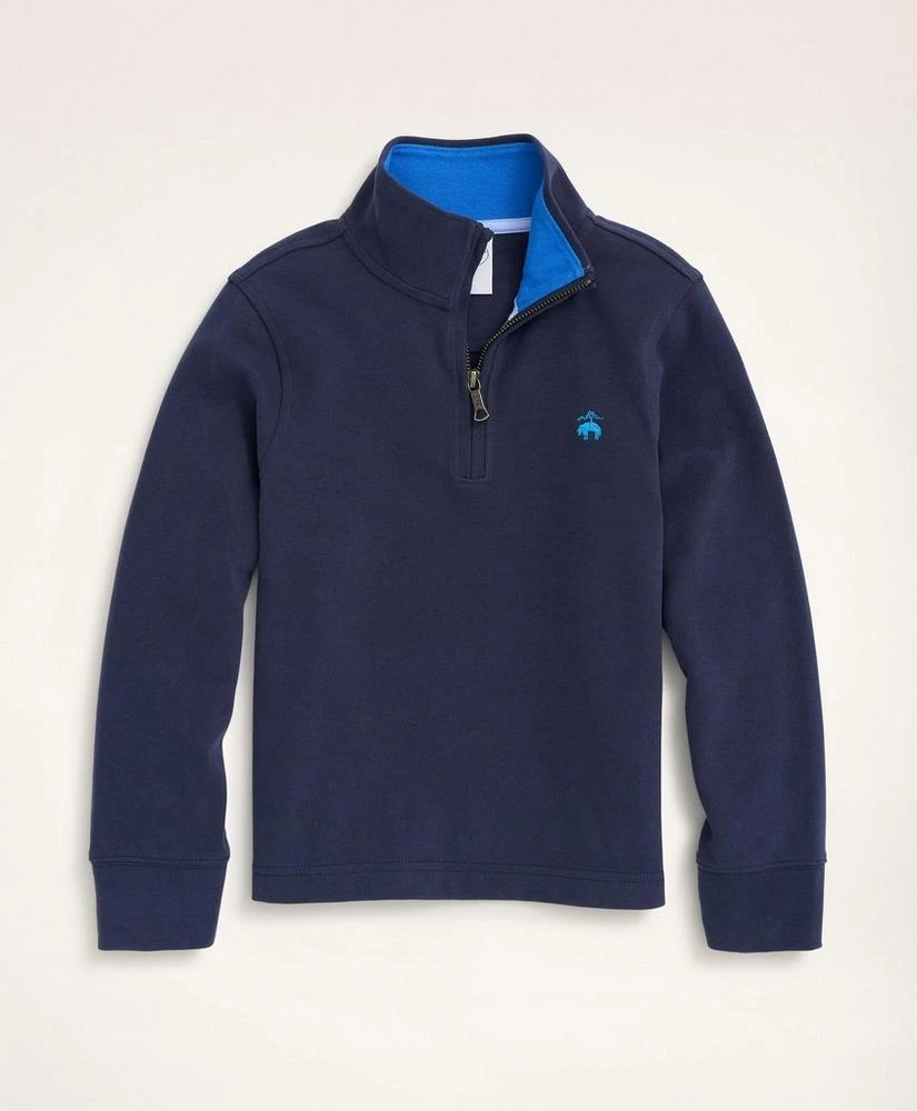 商品Brooks Brothers|Boys Sueded Jersey Half-Zip,价格¥333,第1张图片