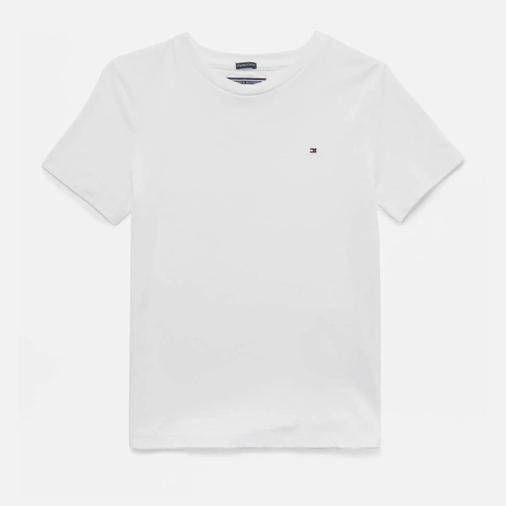 商品Tommy Hilfiger|Tommy Hilfiger Boys' Basic Short Sleeve T-Shirt - Bright White,价格¥128,第1张图片
