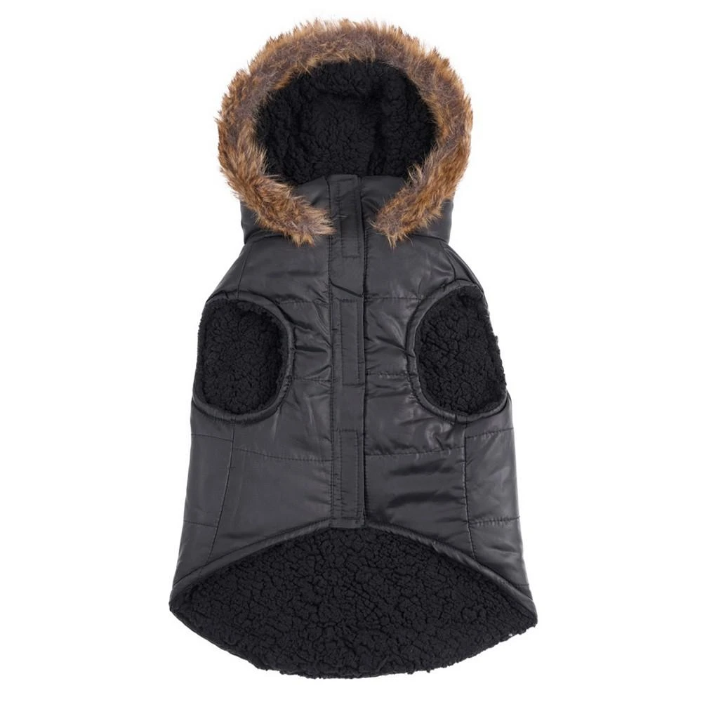 商品Juicy Couture|Faux Fur Hooded Pet Jacket for Dogs and Cats, Medium/Large,价格¥225,第2张图片详细描述