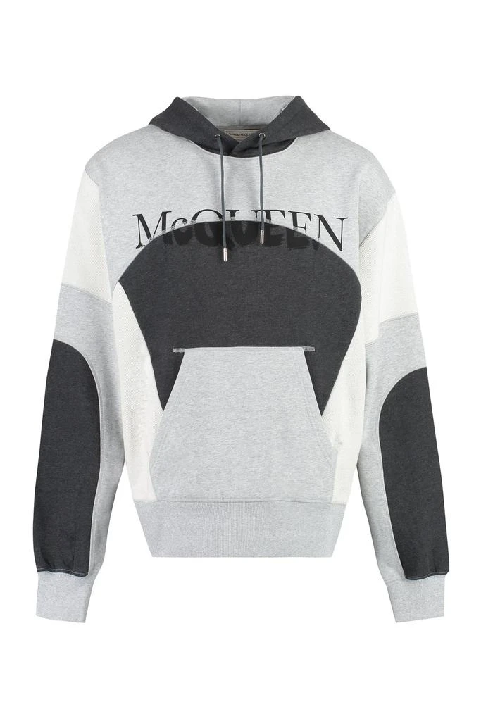 商品Alexander McQueen|Alexander McQueen Panelled Drawstring Hoodie,价格¥2873,第1张图片