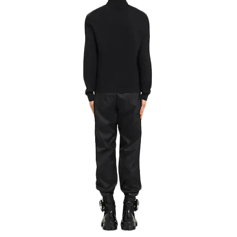 商品Prada|【预售3-7天】普拉达 男士黑色再生尼龙华达呢和羊毛开衫夹克UMG070_1IKO_F0002_S_211,价格¥15059,第4张图片详细描述