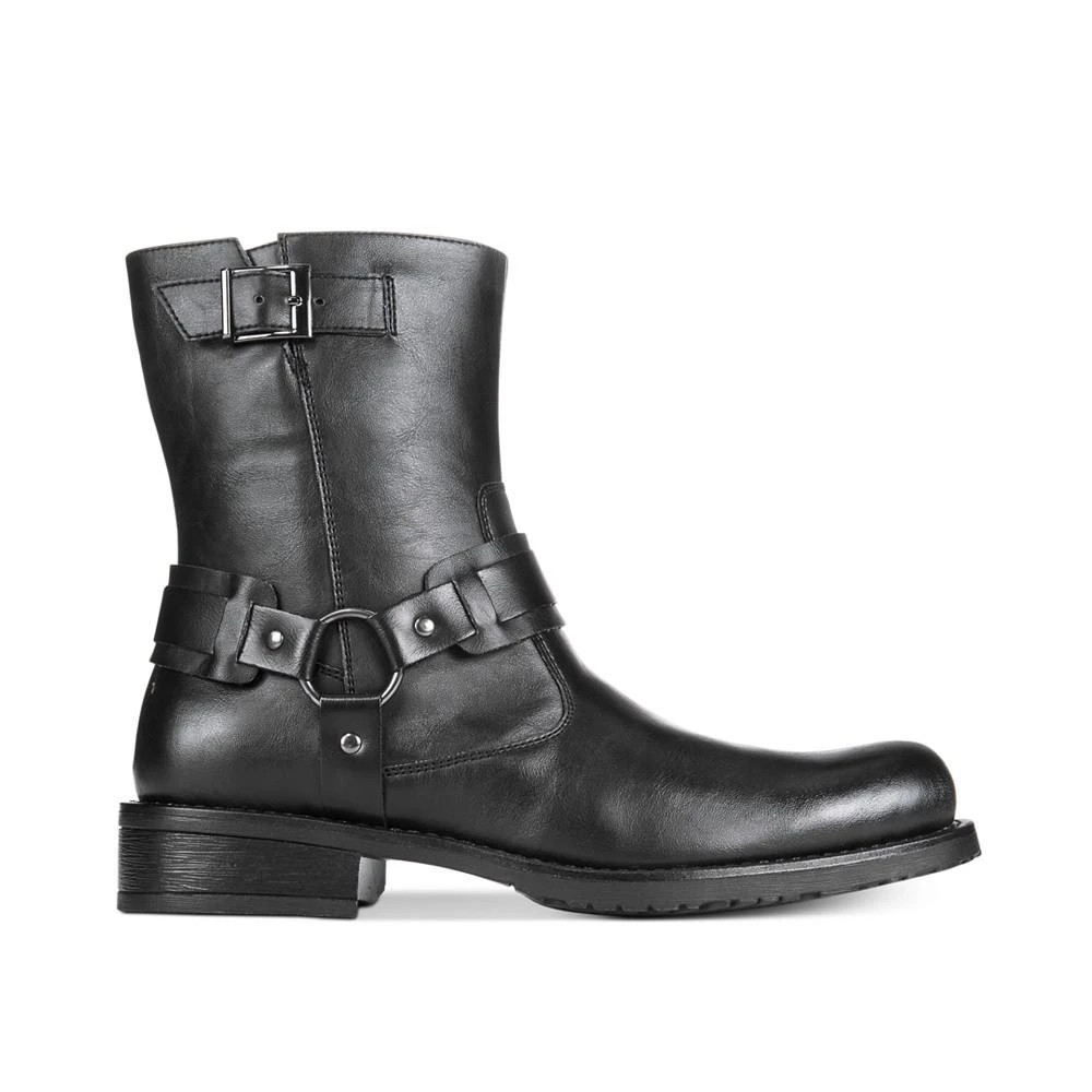 商品Unlisted|Men's Slightly Off Plain-Toe Moto Boots,价格¥636,第2张图片详细描述