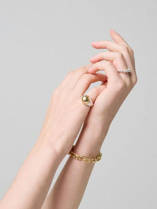 商品L U I R E|Ball Texture Ring,价格¥1288,第3张图片详细描述