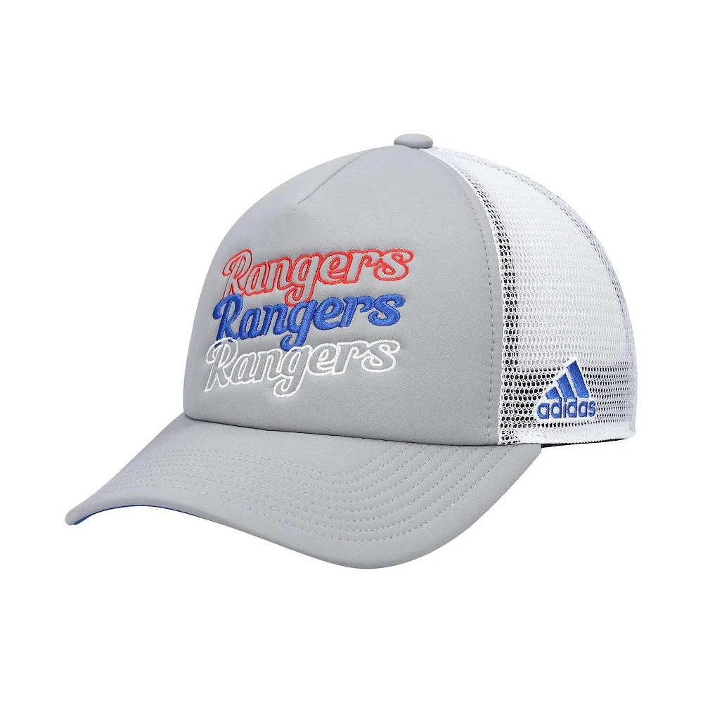 商品Adidas|Women's Gray, White New York Rangers Foam Trucker Snapback Hat,价格¥229,第1张图片