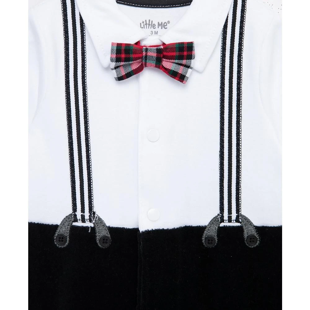 商品Little Me|Baby Boys Handsome Footed Pajamas and Hat Set,价格¥135,第3张图片详细描述