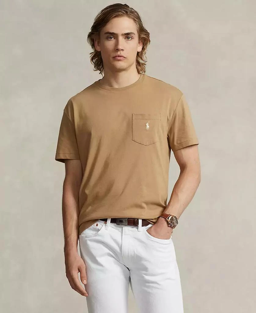 商品Ralph Lauren|Men's Classic-Fit Jersey Pocket T-Shirt,价格¥418,第1张图片