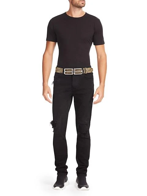 商品Balenciaga|BB Monogram Logo Belt,价格¥3576,第2张图片详细描述