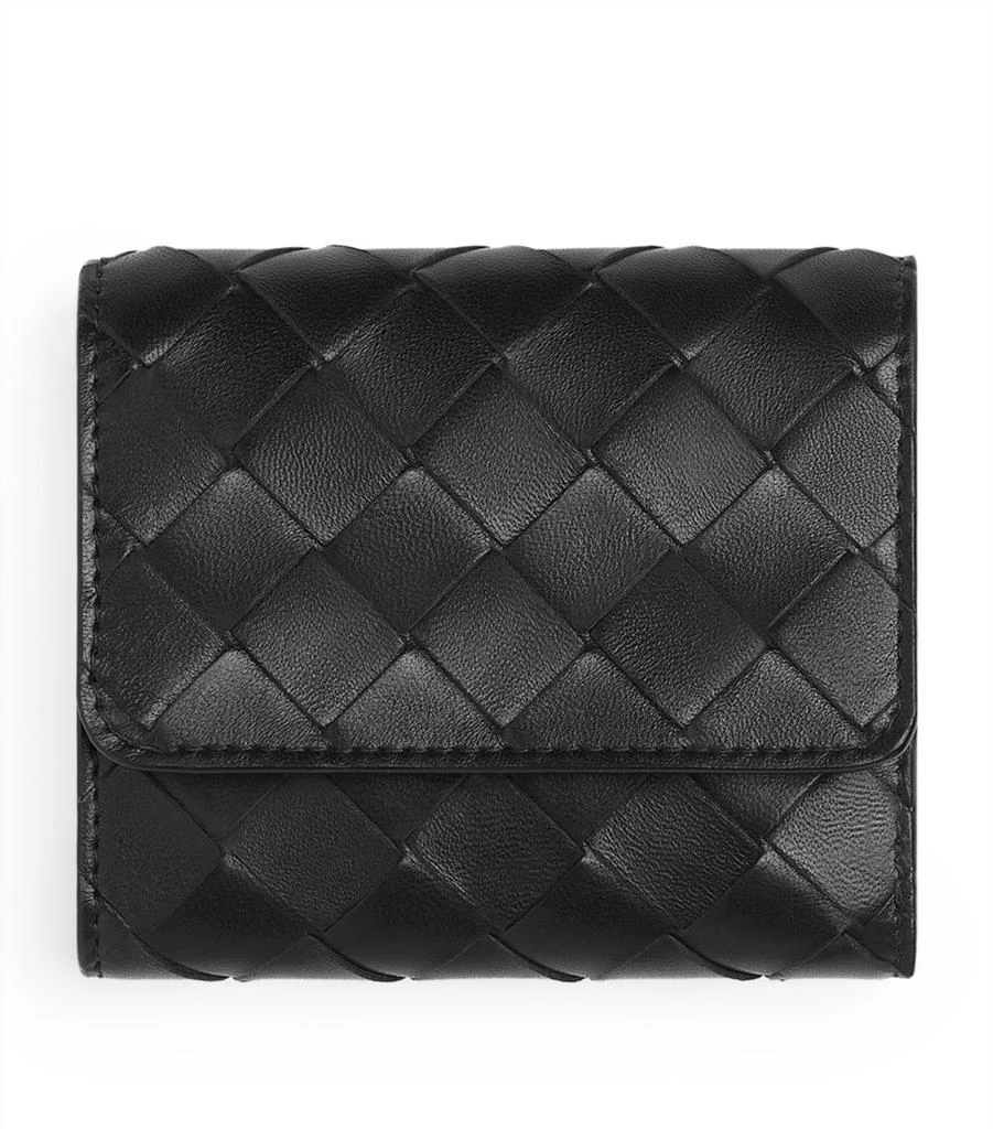 商品Bottega Veneta|Leather Intrecciato Trifold Wallet,价格¥5735,第2张图片详细描述