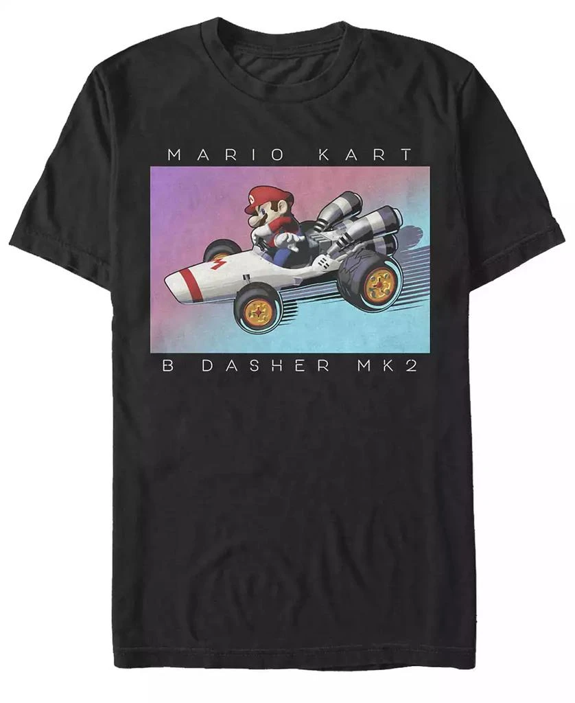 商品Nintendo|Nintendo Men's Mario Kart B Dasher Mk2 Racer Short Sleeve T-Shirt,价格¥186,第1张图片