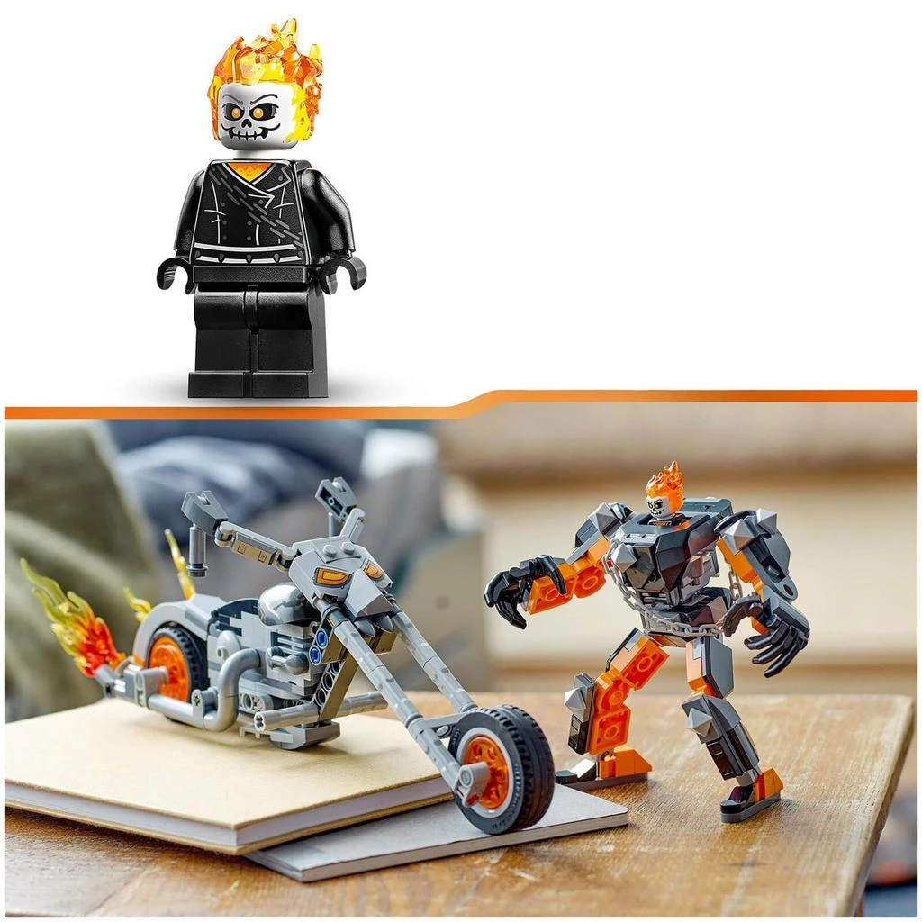 商品LEGO|LEGO Marvel Ghost Rider Mech & Bike Motorbike Toy (76245),价格¥328,第5张图片详细描述