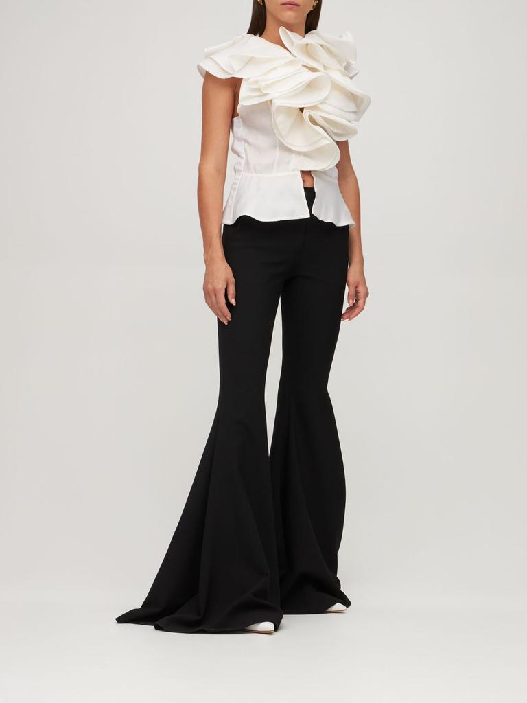 商品PRABAL GURUNG|Sleeveless Silk Top W/ Ruffled Collar,价格¥12377,第1张图片