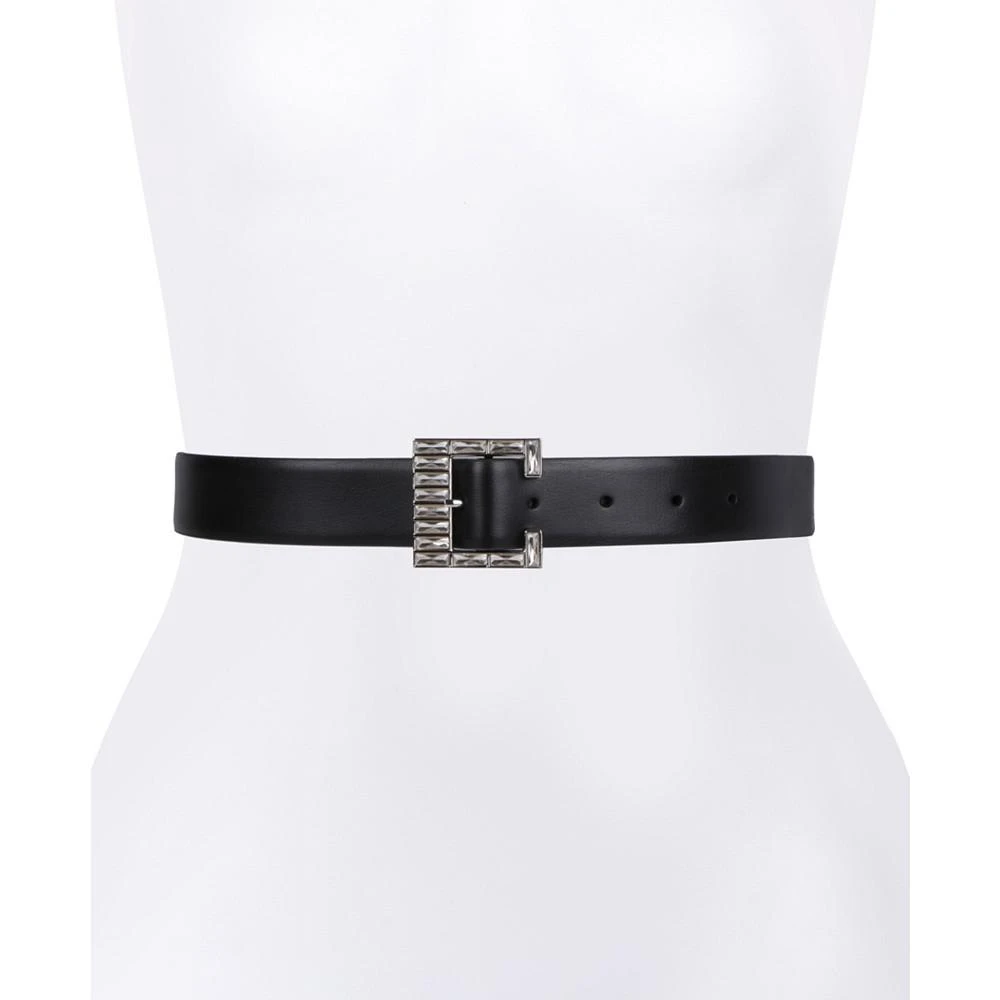 商品Michael Kors|Faux Jewel Buckle Leather Belt,价格¥331,第2张图片详细描述