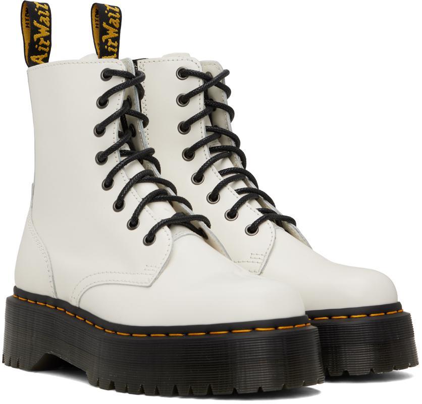 商品Dr. Martens|White Jadon Lace-Up Boots,价格¥1582,第6张图片详细描述