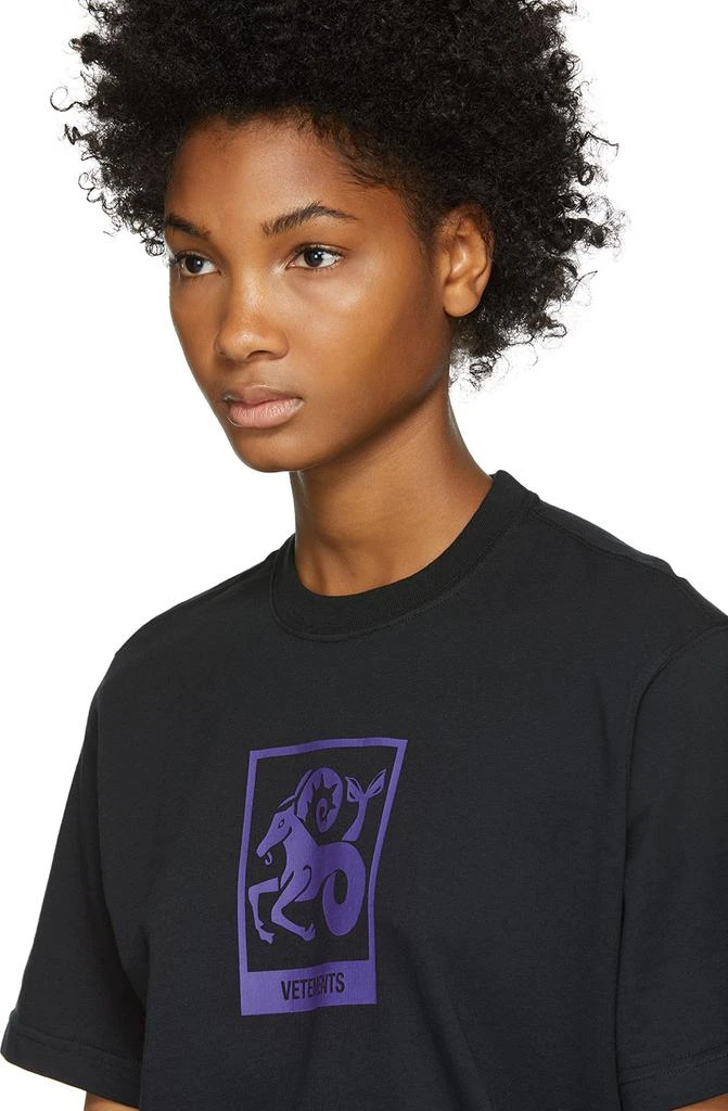 商品Vetements|Black Capricorn Horoscope T-Shirt,价格¥631,第4张图片详细描述