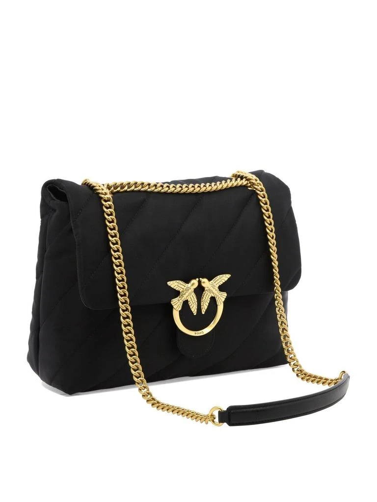 商品PINKO|Pinko Love Logo Plaque Quilted Shoulder Bag,价格¥2478,第3张图片详细描述