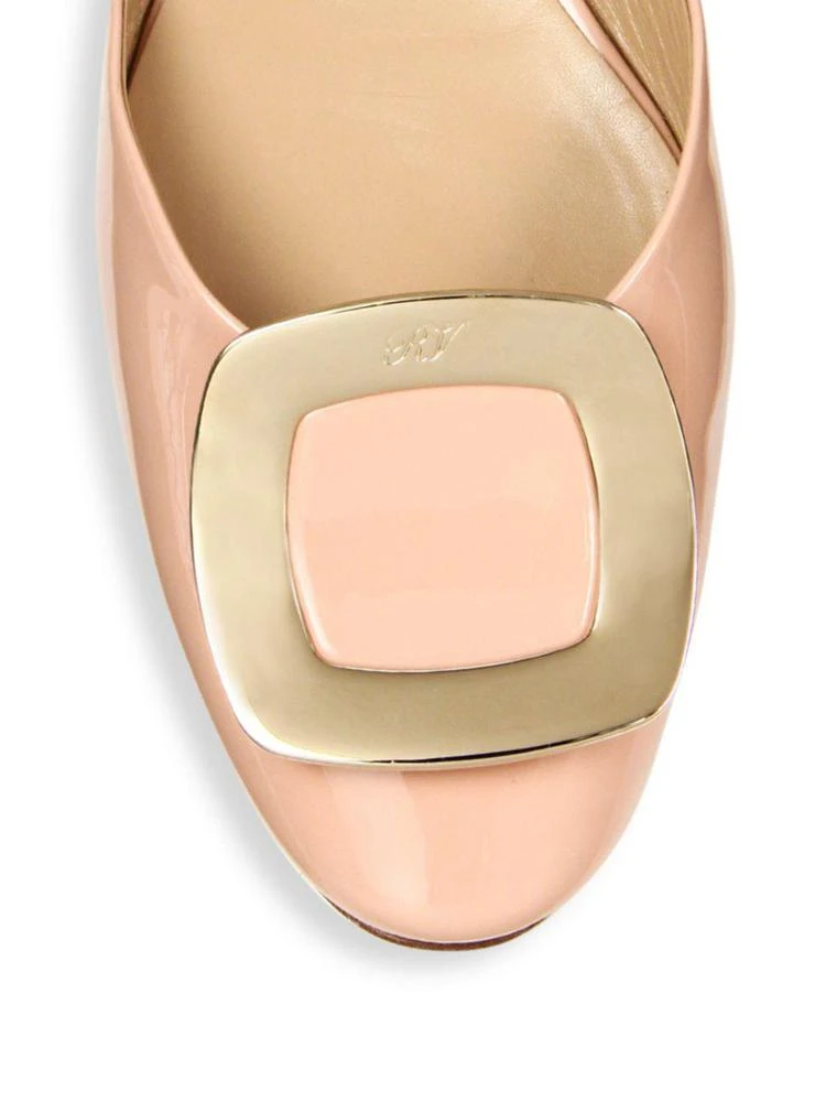 商品Roger Vivier|Roger Vivier - Ballerine Chips Patent Leather d'Orsay Flats,价格¥4881,第3张图片详细描述