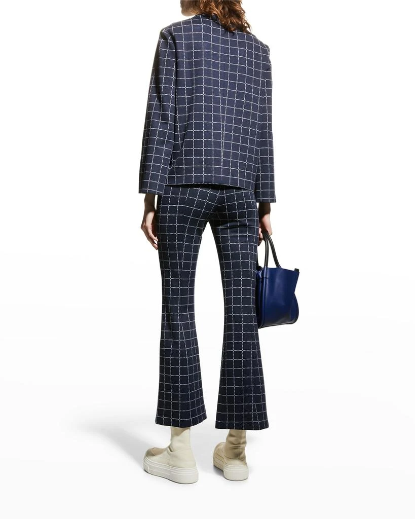 商品ROSETTA GETTY|Houndstooth Plaid Flare Pants,价格¥2477,第4张图片详细描述