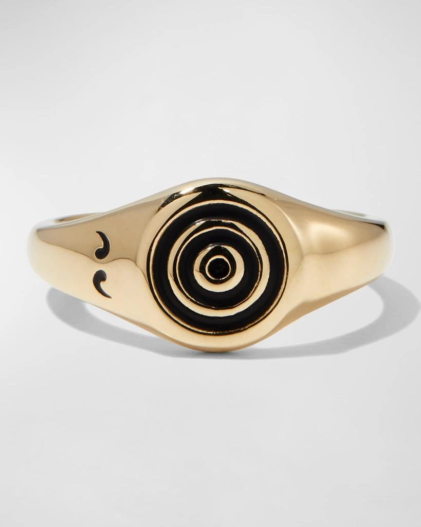 商品Marco Dal Maso|Men's Yellow Gold Acies Ipnotic Signet Ring,价格¥23932,第1张图片