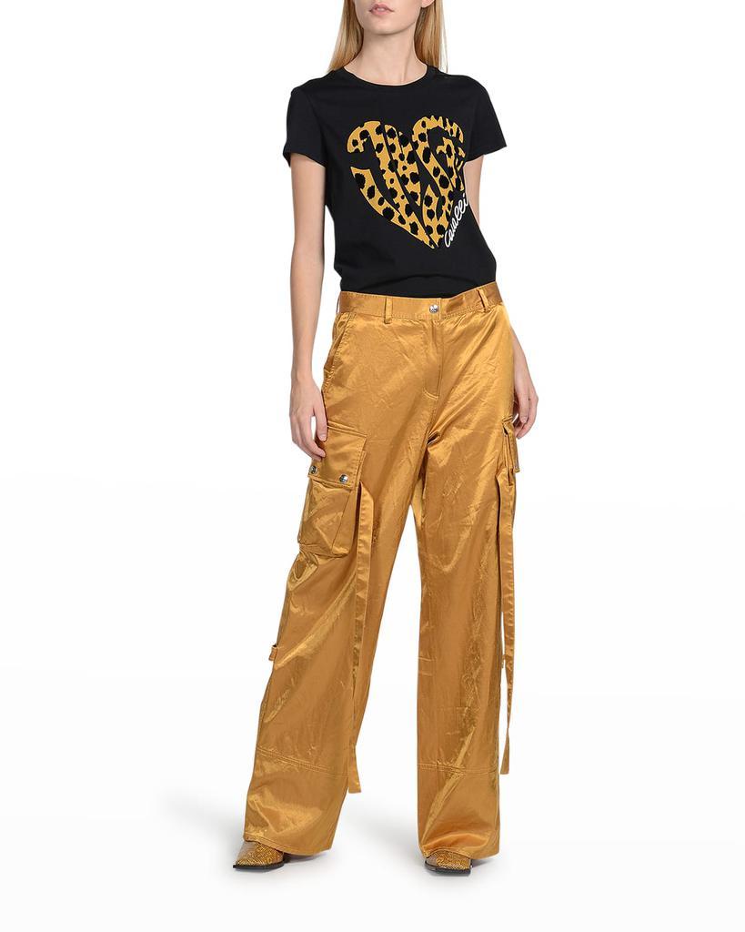 商品Just Cavalli|Satin Wide-Leg Cargo Pants,价格¥5174,第5张图片详细描述