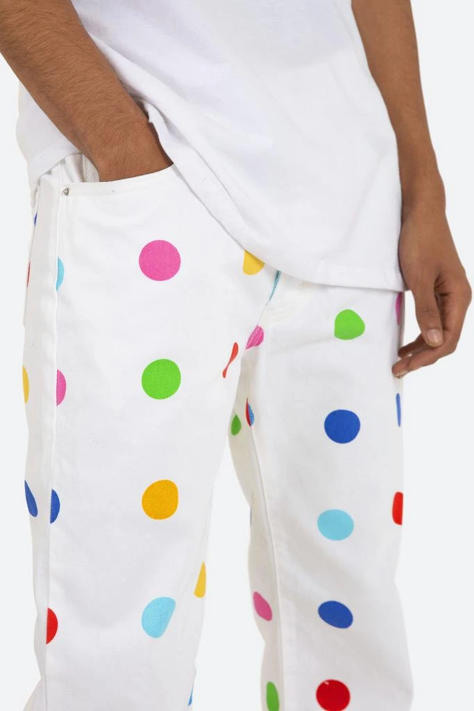 V290 Dot Baggy Denim - White 商品