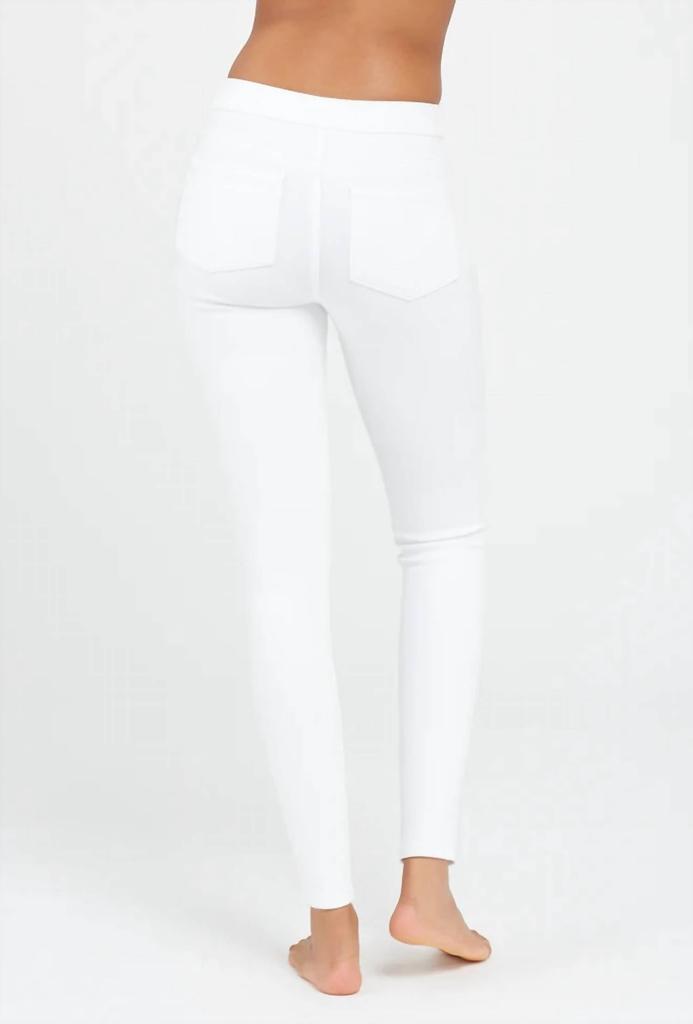 Jean-Ish Ankle Leggings In White商品第2张图片规格展示