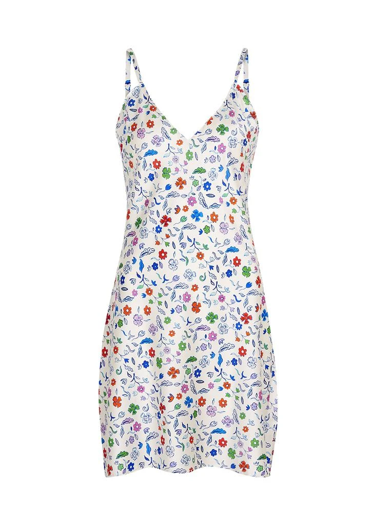 商品Jessica Russell Flint|De Fleurs printed silk-blend slip dress,价格¥980,第1张图片