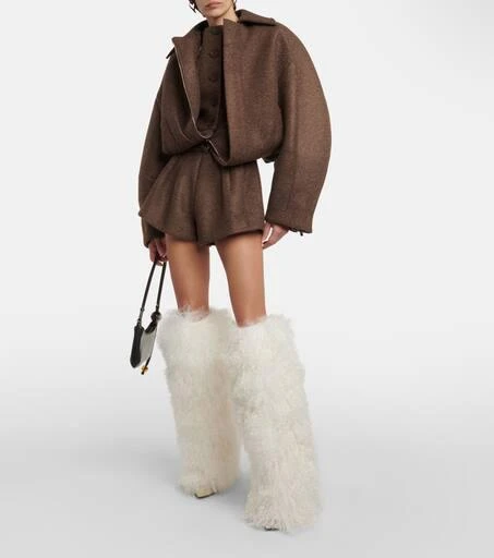 商品Paris Texas|Shearling over-the-knee boots,价格¥13980,第2张图片详细描述