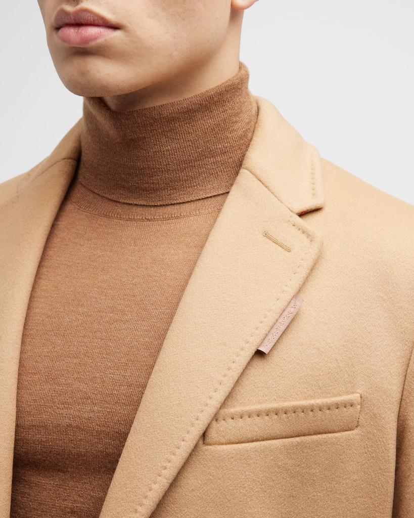 Men's Callen Wool-Blend Overcoat商品第7张图片规格展示