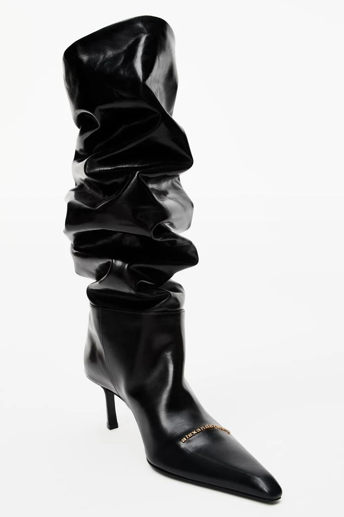 商品Alexander Wang|VIOLA 65 LOGO SLOUCH BOOT IN COW LEATHER,价格¥5320,第4张图片详细描述