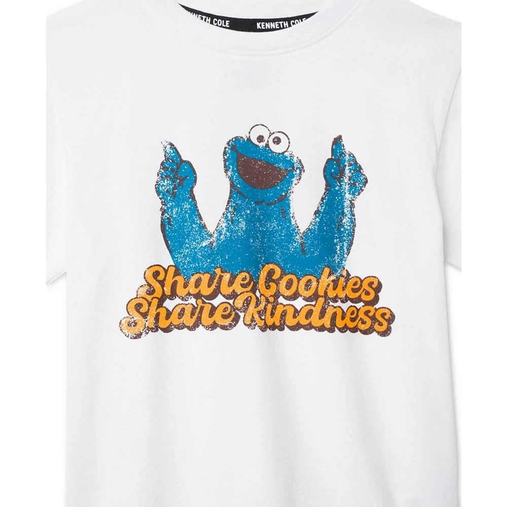 商品Kenneth Cole|X Sesame Street Toddler and Little Kids Cookie Monster T-Shirt,价格¥151,第2张图片详细描述