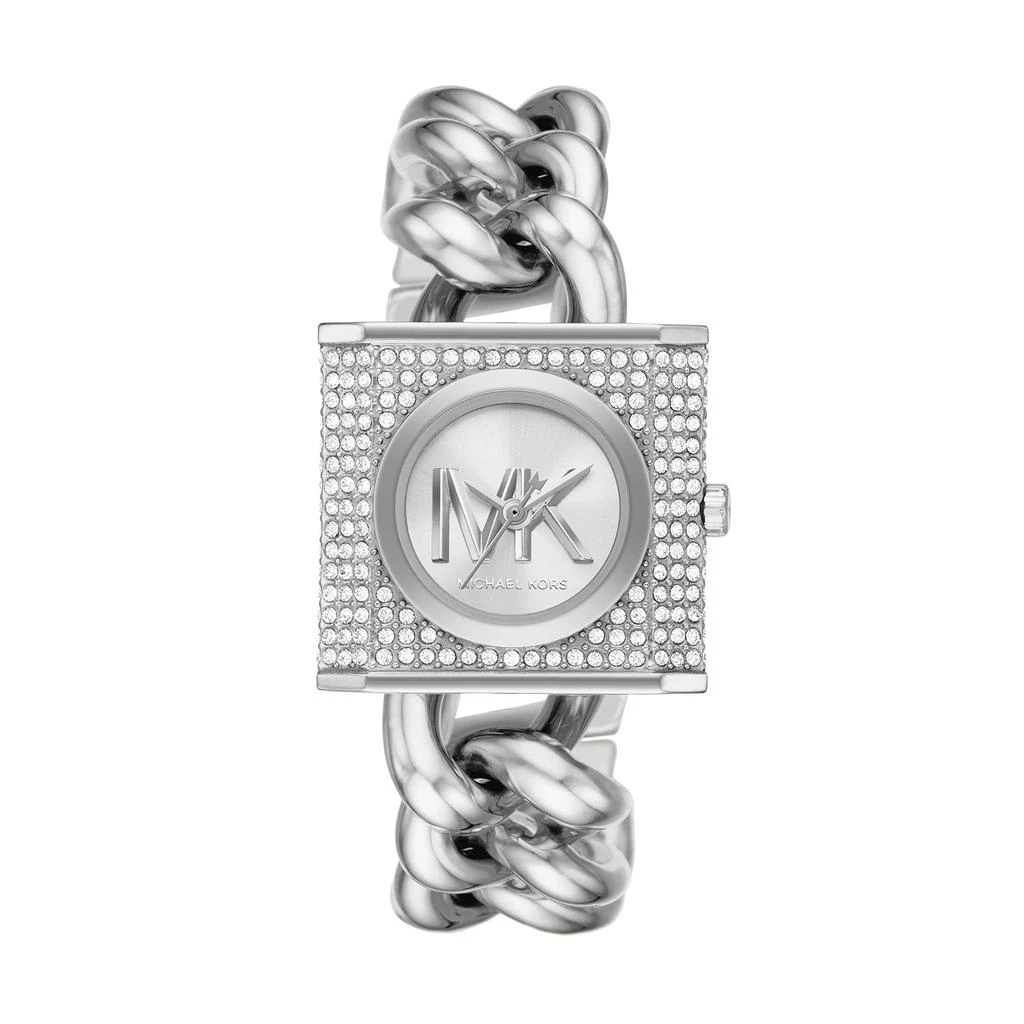 商品Michael Kors|MK4718 - MK Chain Lock Three-Hand,价格¥1367,第1张图片