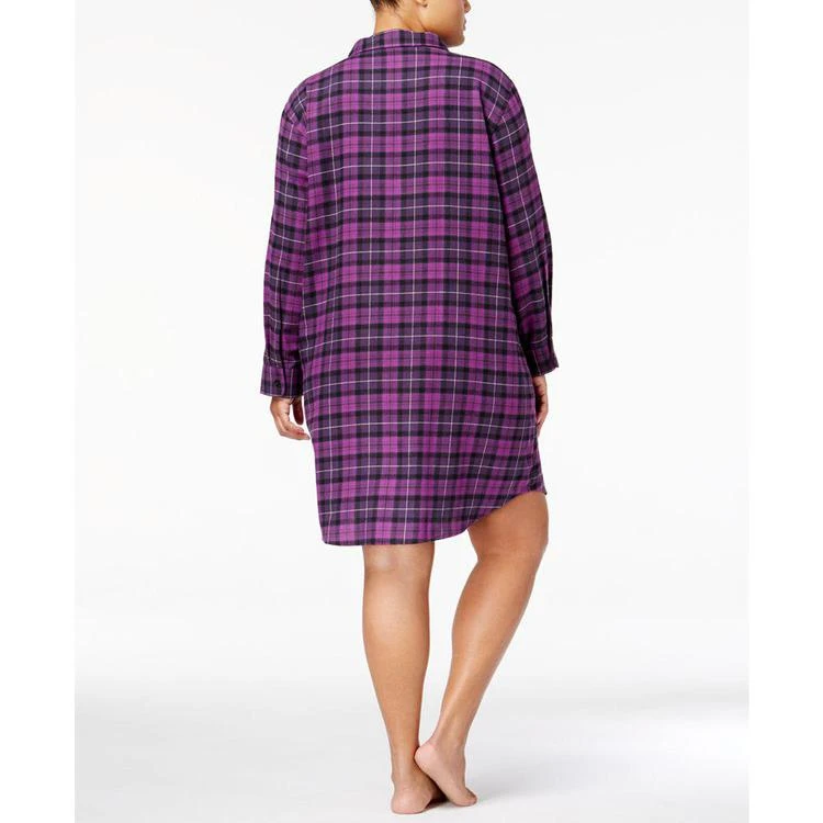 商品Ralph Lauren|Plus Size Giftables Printed Flannel Sleepshirt,价格¥178,第2张图片详细描述