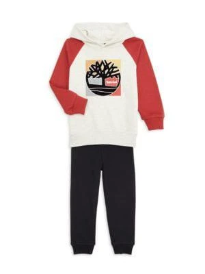 商品Timberland|​Boy’s 2-Piece Logo Hoodie & Joggers Set,价格¥265,第1张图片