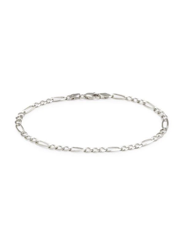 商品Saks Fifth Avenue|Build Your Own Collection 14K White Gold Figaro Chain Bracelet,价格¥9221,第1张图片