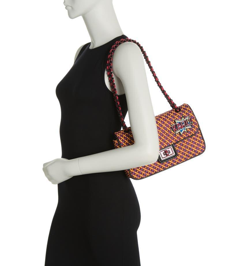 商品Karl Lagerfeld Paris|Agyness Leather Shoulder Bag,价格¥1041,第4张图片详细描述