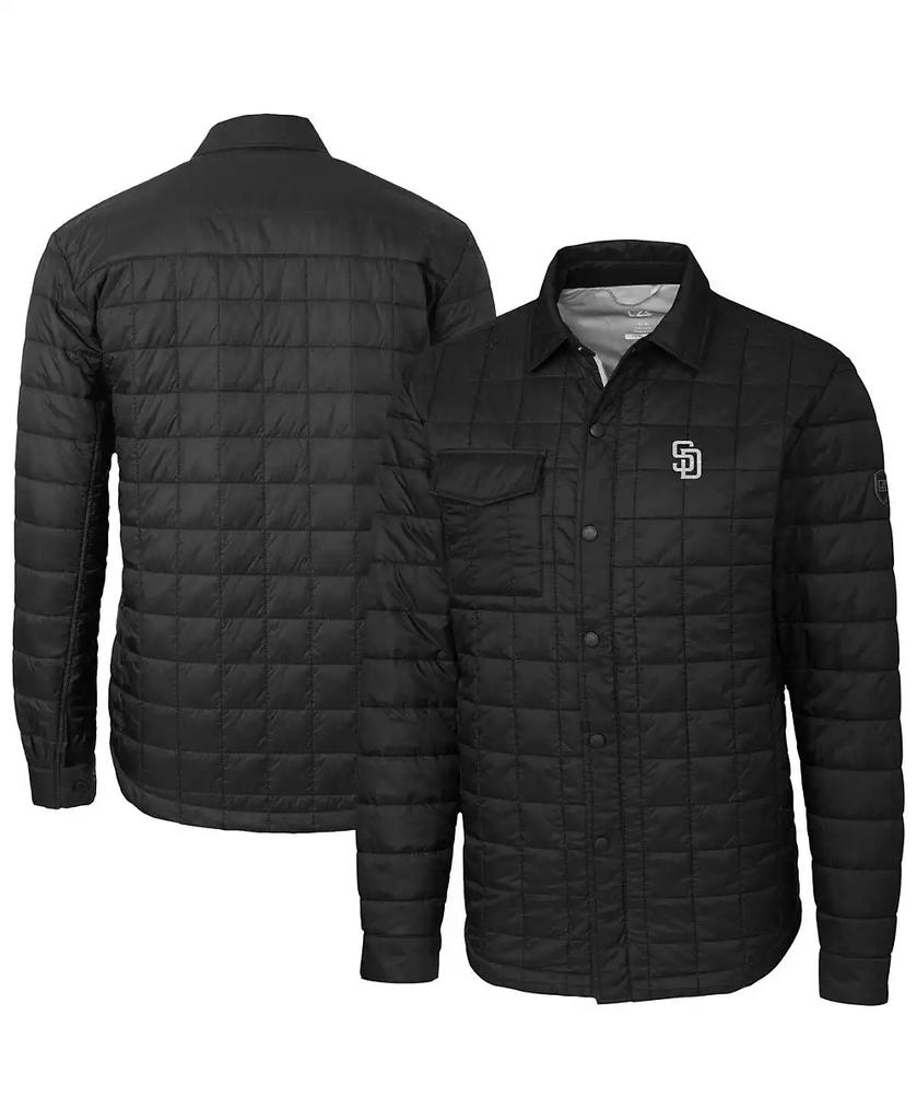 Schwarze Herren-Steppjacke mit durchgehendem Reißverschluss und Isolierung der San Diego Padres Rainier PrimaLoft Eco-Kollektion. image 2