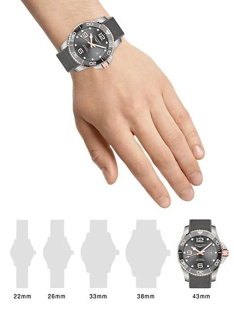 商品Longines|HydroConquest 43MM Stainless Steel Automatic Watch,价格¥14630,第2张图片详细描述