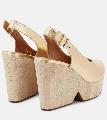 商品Clergerie|Dylan slingback wedge pumps,价格¥2782,第3张图片详细描述